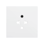 ZS70CEUAMW - ZS70. Tapa para base de enchufe euroamericano 70X70 mm - Blanco mate.