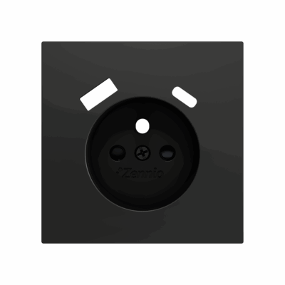 ZS70CF2USA – ZS70. Tapa para base de enchufe Francés con USB C y A 70×70 mm – Antracita.