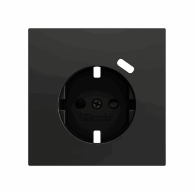 ZS70CSC1USA – ZS70. Tapa para base de enchufe Schuko con USB C 70×70 mm – Antracita.
