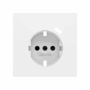 ZS70CSC1USMW - ZS70. Tapa para base de enchufe Schuko con USB C 70x70 mm - Blanco mate.