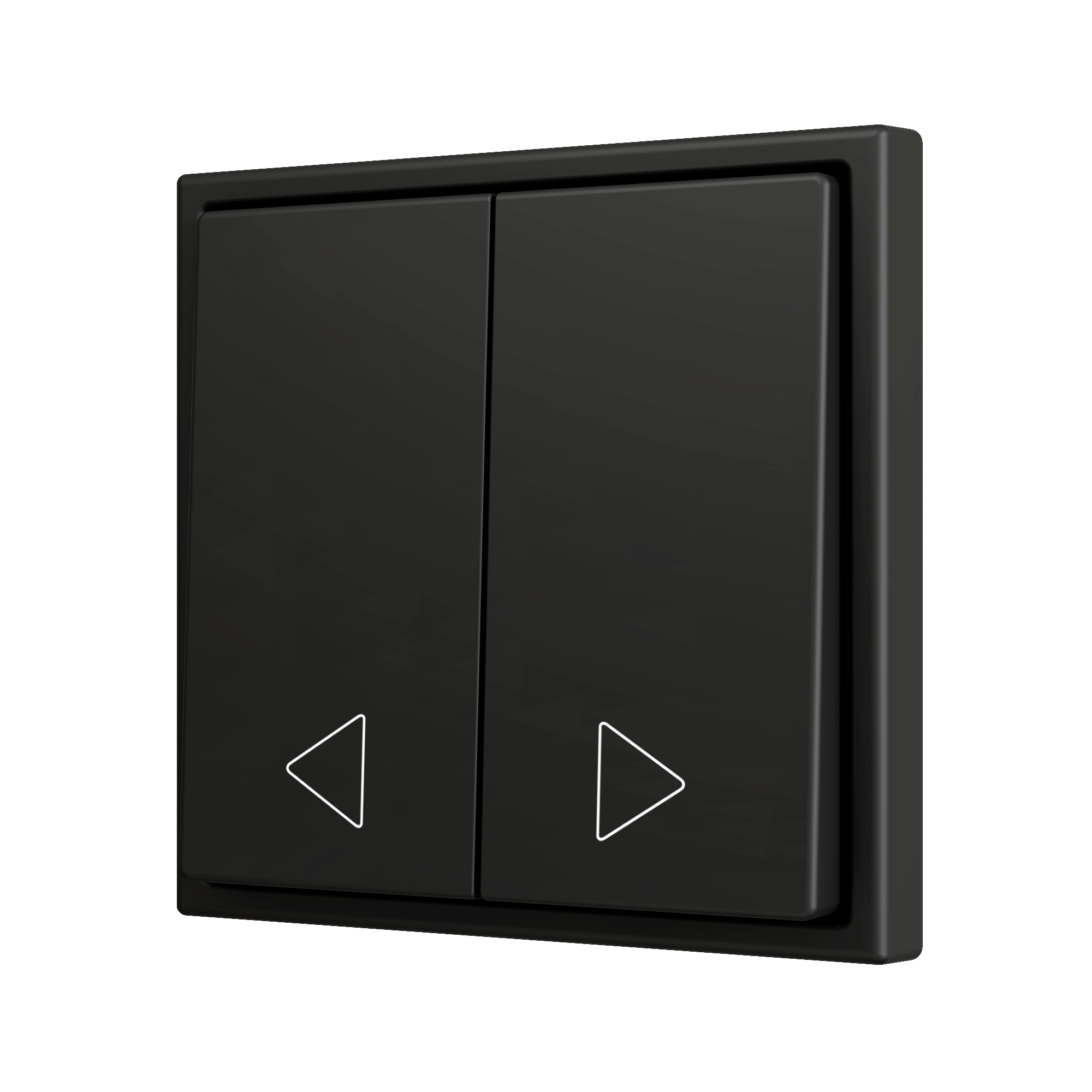 ZS70CSOFT22AC - ZS70. Tecla doble para pulsador Soft KNX 70x70 mm. Pulsación abajo - Antracita - Personalizada. Mínimo 100 unidades por diseño.