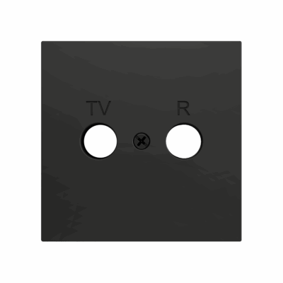 ZS70CTVRA – ZS70. Tapa para conector TV/R 70×70 mm – Antracita.