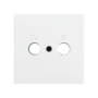 ZS70CTVRMW - ZS70. Tapa para conector TV/R 70x70 mm - Blanco mate.